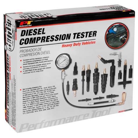 tractor compression tester|Performance Tool W89735 Diesel Compression Tester Kit for .